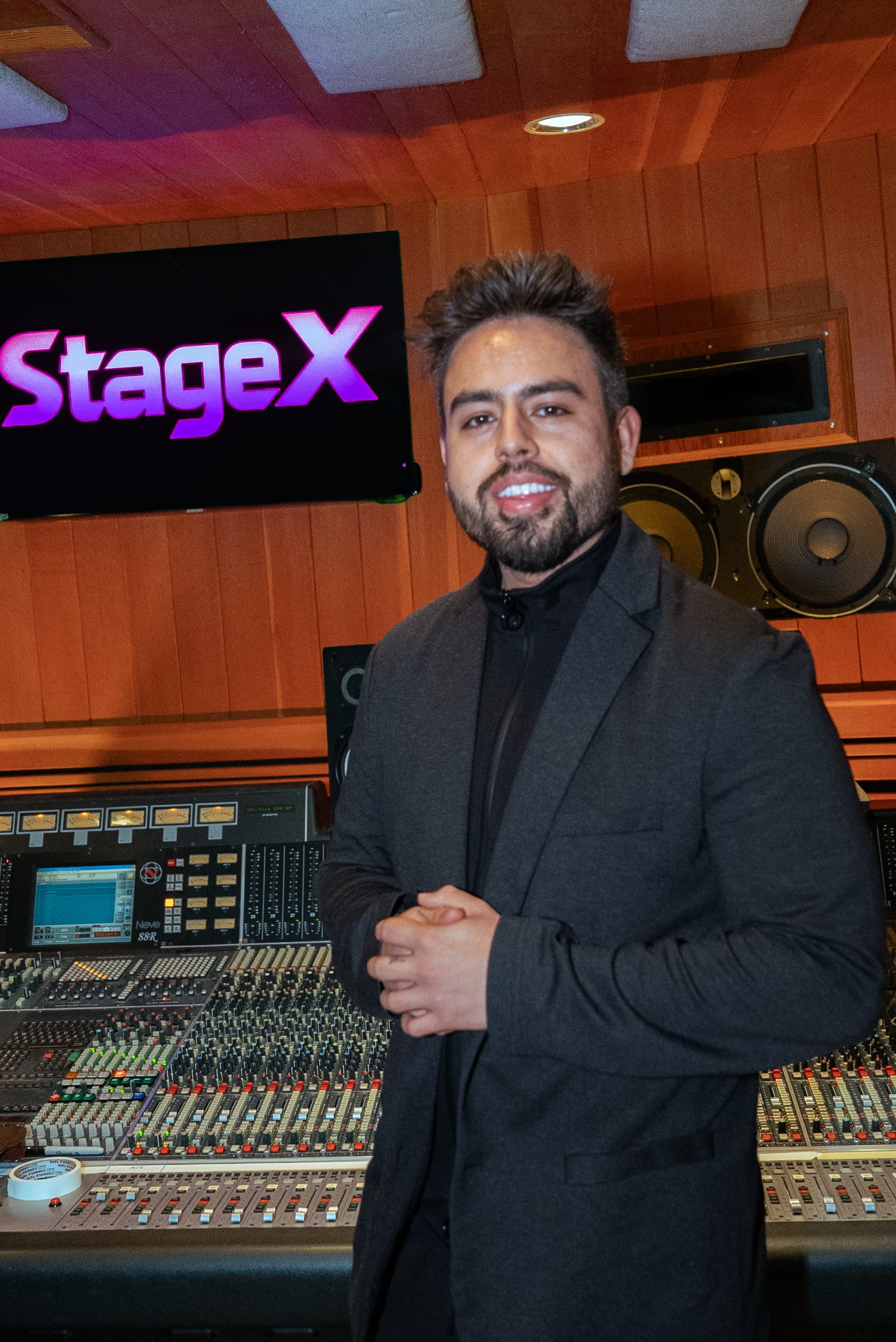 Casper Ruiz at the StageX studio in Toronto